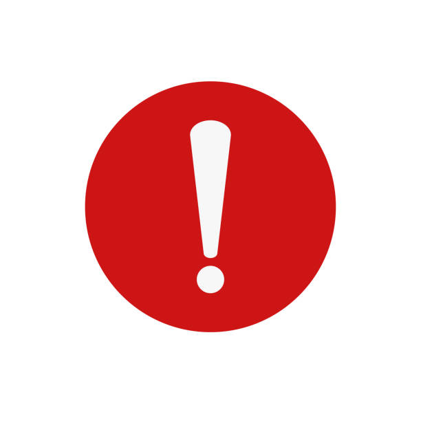 Exclamation Mark Icon Vector Illustration