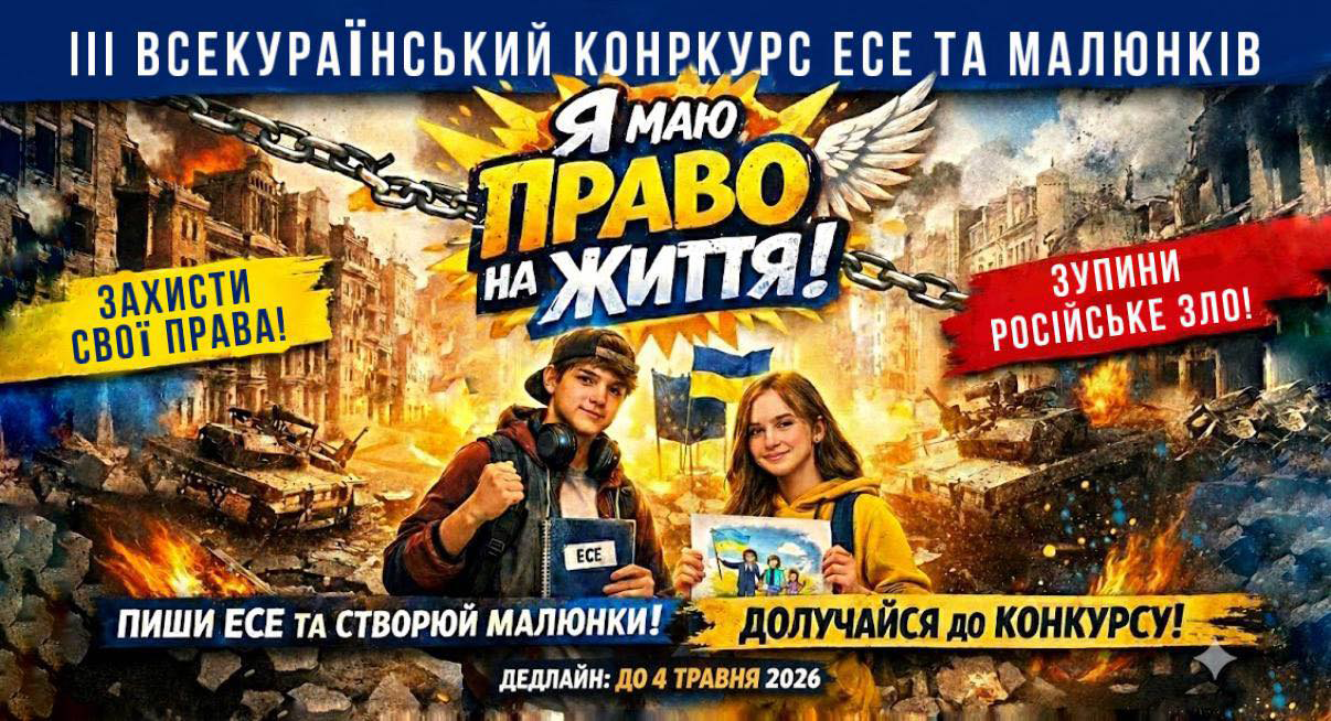Конкурс есе та малюнків «Я маю ПРАВО на життя»